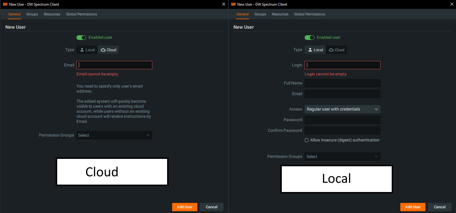 DW Spectrum - Users and Groups – Digital Watchdog Knowledge Base